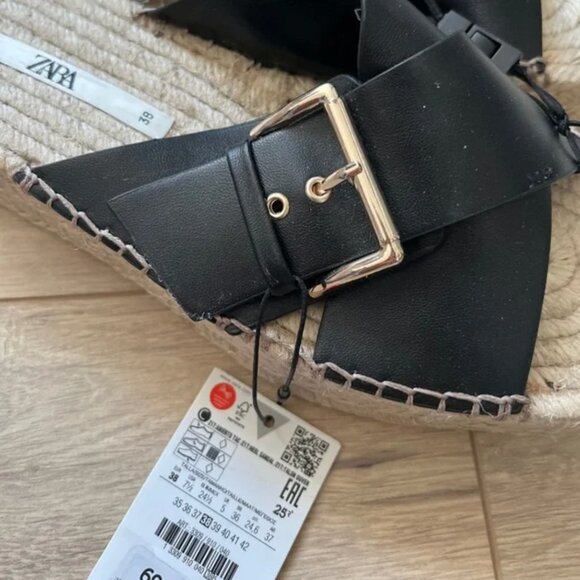 Zara Platform Espadrille Sandals EUR 38 - Picture 6 of 7